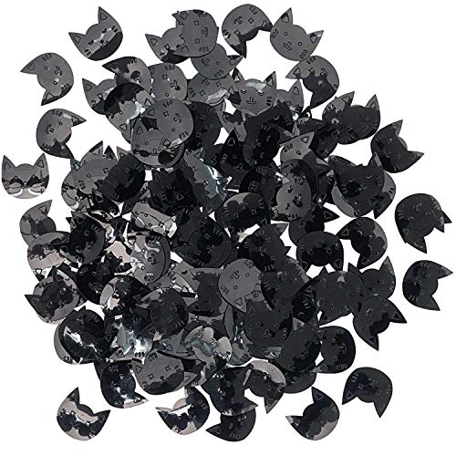 RICO DESIGN GmbH & Co. KG Flitterstreu Katzen Mix schwarz 200 Stück von RICO DESIGN GmbH & Co. KG
