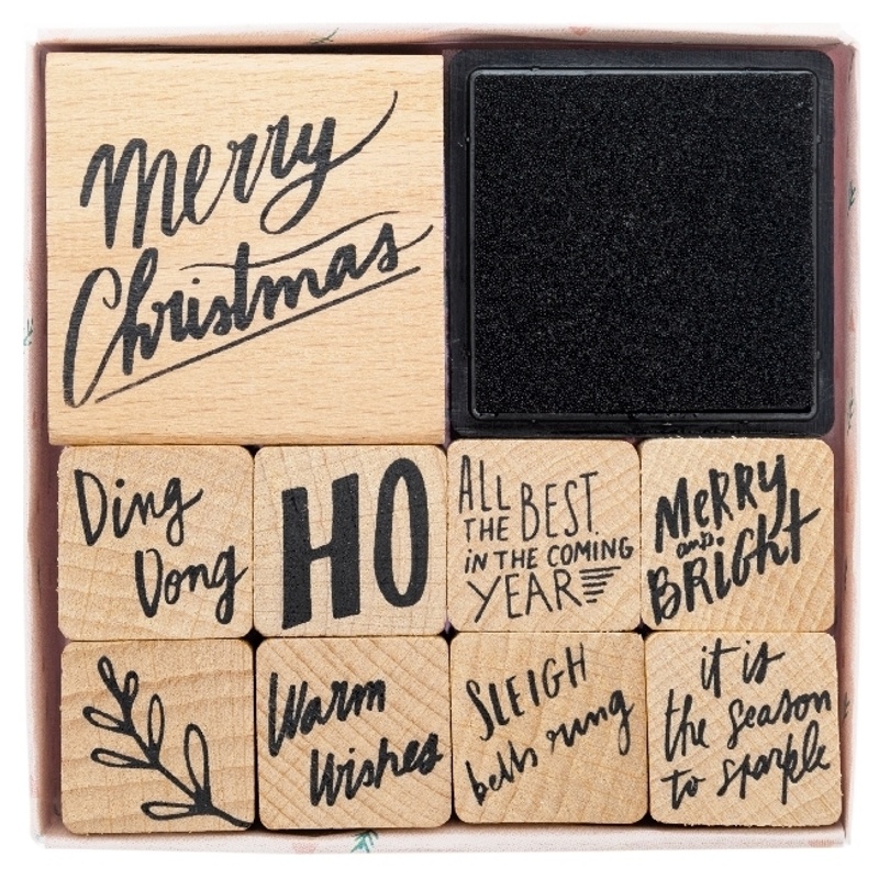 Stempelset, Jolly Christmas, Schrift von RICO-Design tap