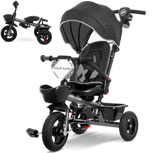 RIDYEE - 7 in 1 Dreirad für 18 Monate bis 5 Jahre, Kleinkind-Drehsitz 1,5-3, Dreirad für 3-5 Jahre alt mit DIY-Aufklebern, All-Terrain-Gummireifen, Doppelbremse, RIDYEE - 7 in 1 Dreirad für 18 Monate bis 5 Jahre, Kleinkind-Drehsitz 1,5-3, Dreirad für 3-5 Jahre alt mit DIY-Aufklebern, All-Terrain-Gummireifen, Doppelbremse, von RIDYEE
