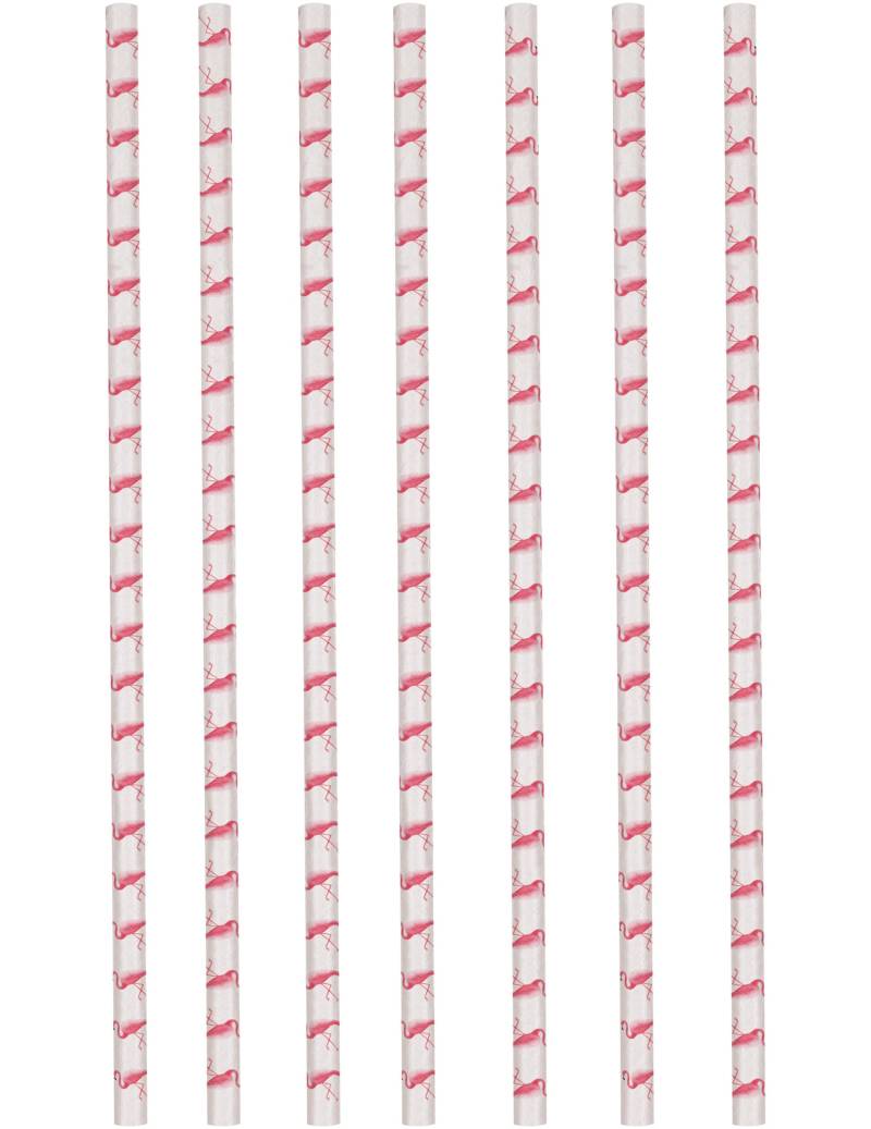 12 Flamingo Paradise Trinkhalme aus Pappe 19,5 cm rosa Flamingos 12 Flamingo Paradise Trinkhalme aus Pappe 19,5 cm rosa Flamingos von RIETHMULLER