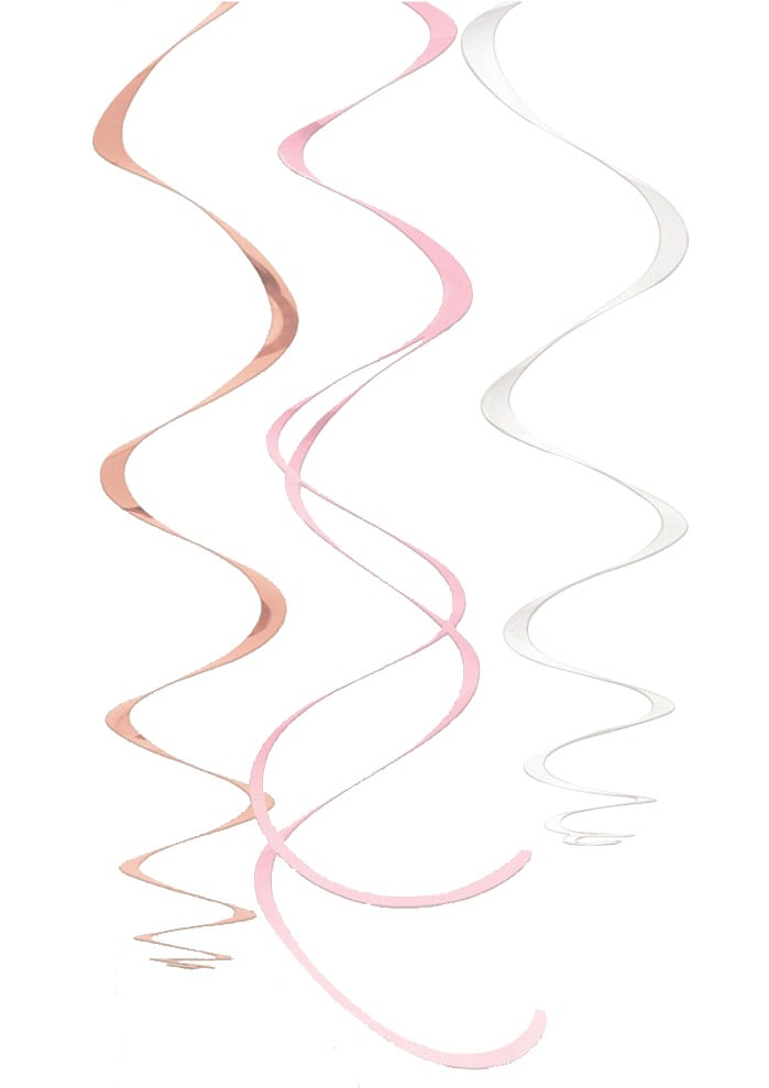 12 Spiralaufhänger Kunststoff roségold 56 cm 12 Spiralaufhänger Kunststoff roségold 56 cm von RIETHMULLER