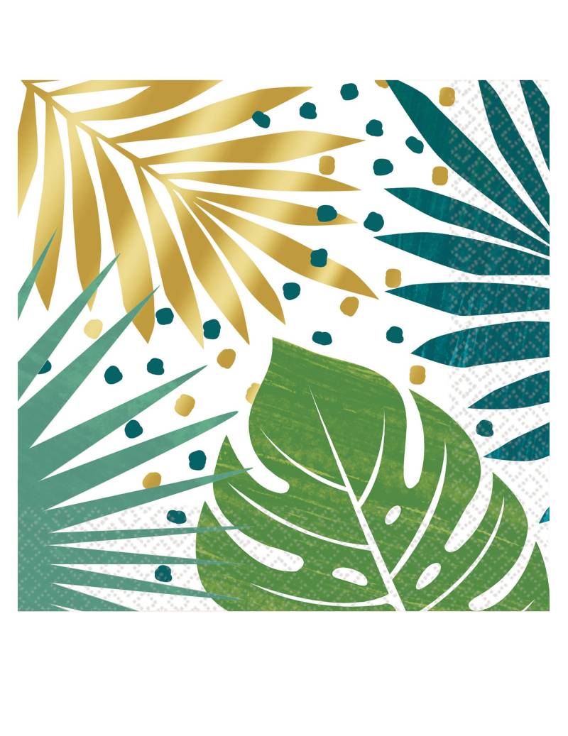16 Servietten Tropisch Chic 33 x 33 cm von RIETHMULLER