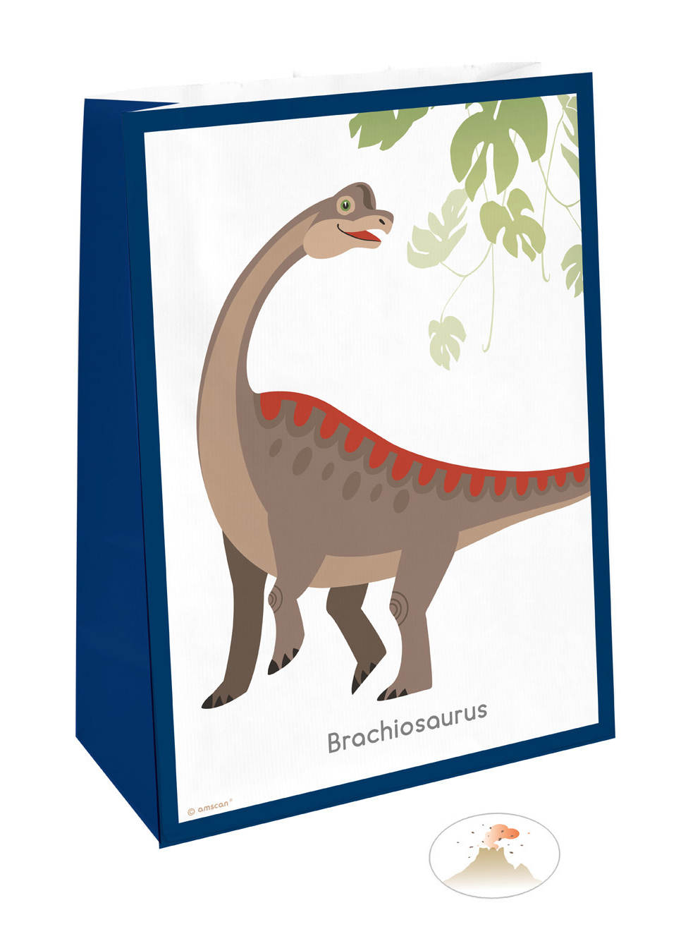 4 Geschenktüten Dinosaurier mit Stickern von RIETHMULLER
