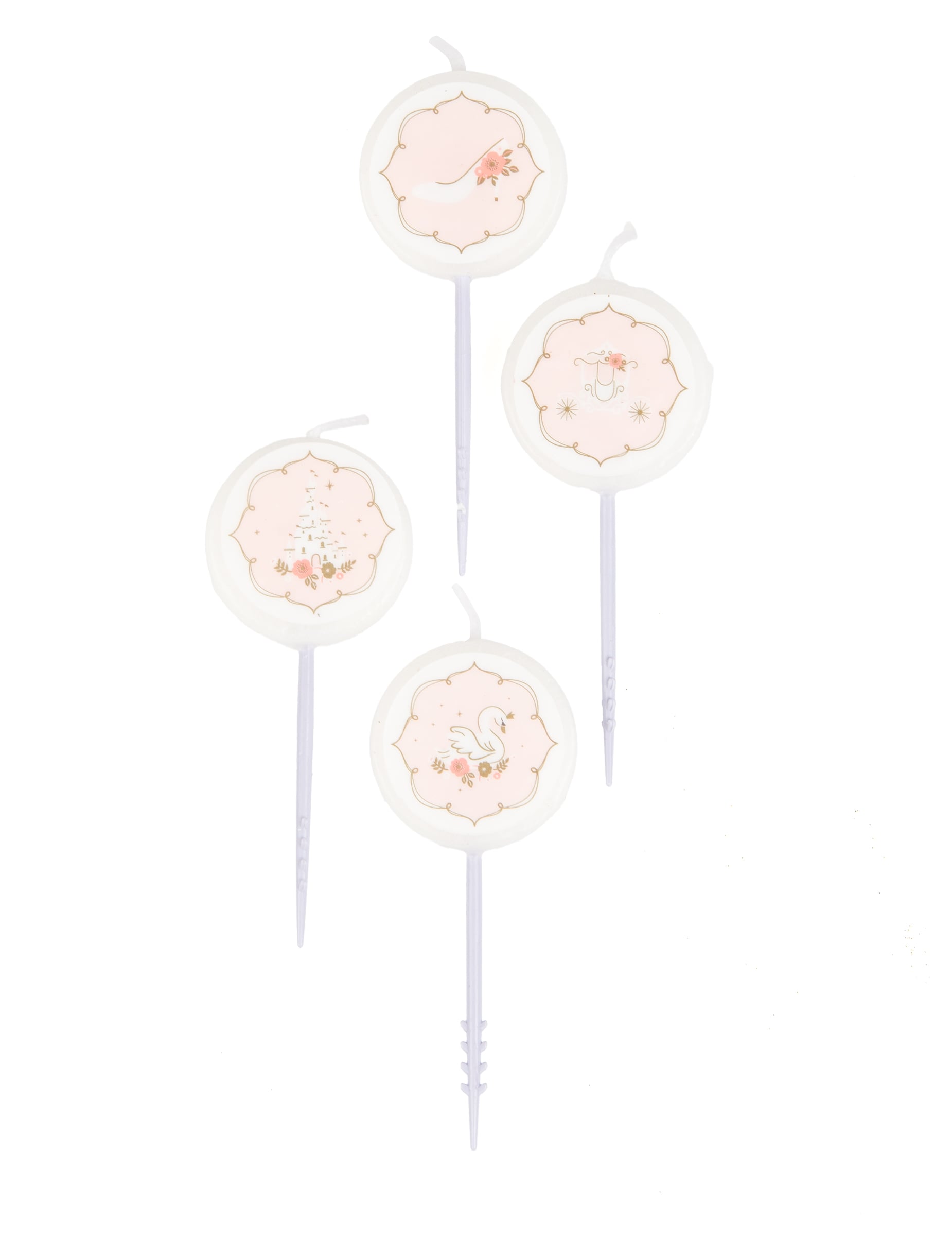 4 kleine Prinzessin-Kerzen in Rosa für Kuchen 7,5 cm 4 kleine Prinzessin-Kerzen in Rosa für Kuchen 7,5 cm von RIETHMULLER