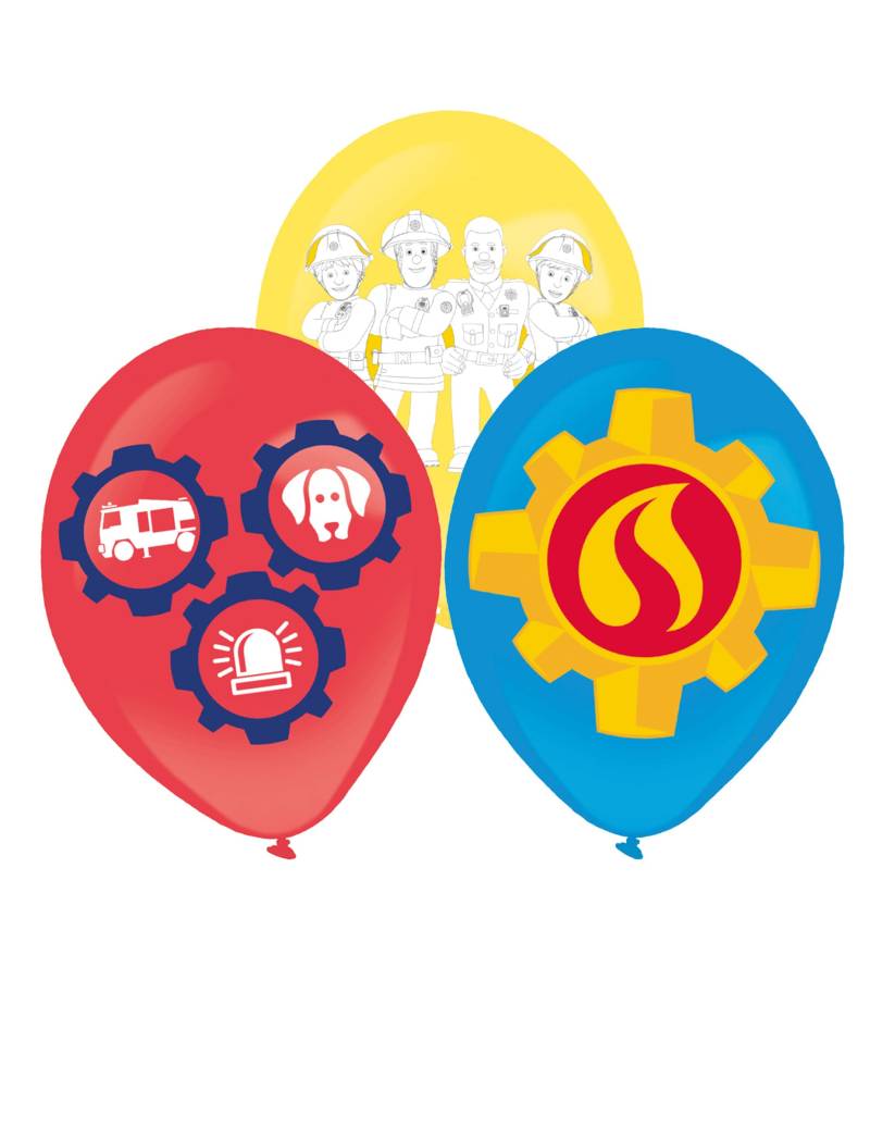 6 Latexballons Feuerwehrmann Sam 27,5 cm 6 Latexballons Feuerwehrmann Sam 27,5 cm von RIETHMULLER