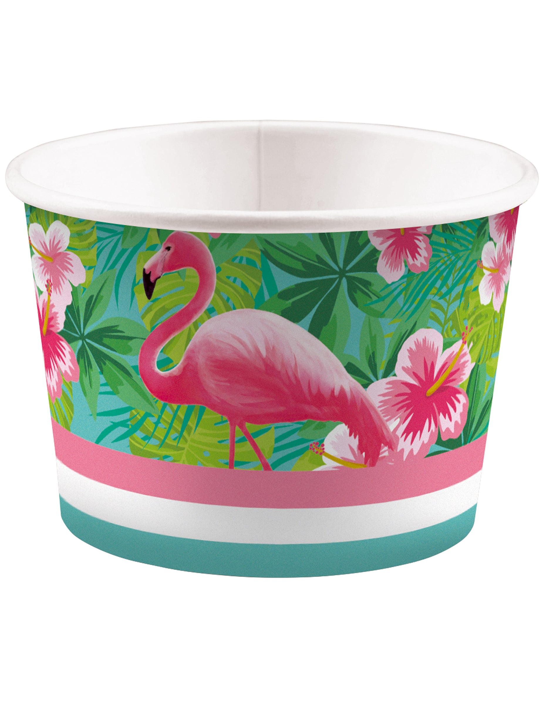 8 Flamingo Paradise Eisbecher 270ml aus Karton 8 Flamingo Paradise Eisbecher 270ml aus Karton von RIETHMULLER