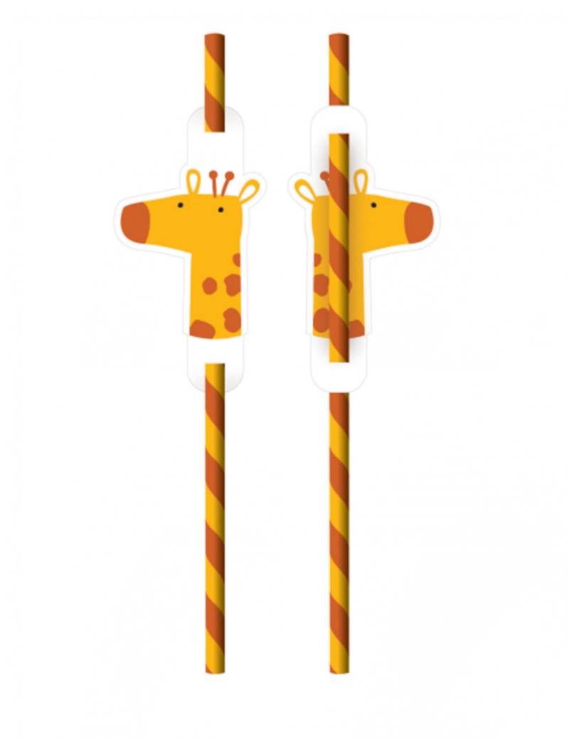 8 Get Wild Giraffe Trinkhalme Safari 16 cm aus Pappe 8 Get Wild Giraffe Trinkhalme Safari 16 cm aus Pappe von RIETHMULLER