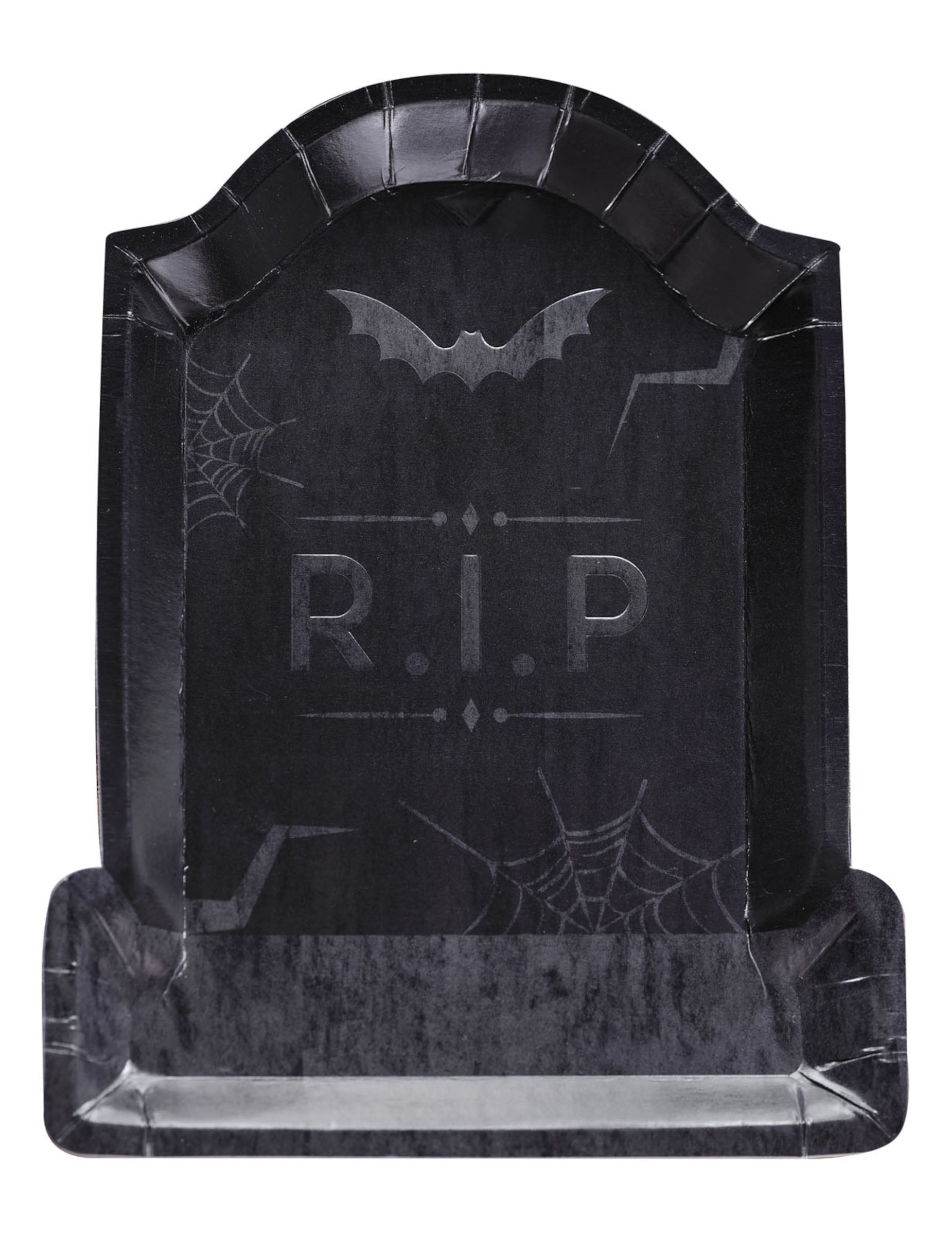 8 Halloween Pappteller Grabstein RIP Party-Deko 8 Halloween Pappteller Grabstein RIP Party-Deko von RIETHMULLER