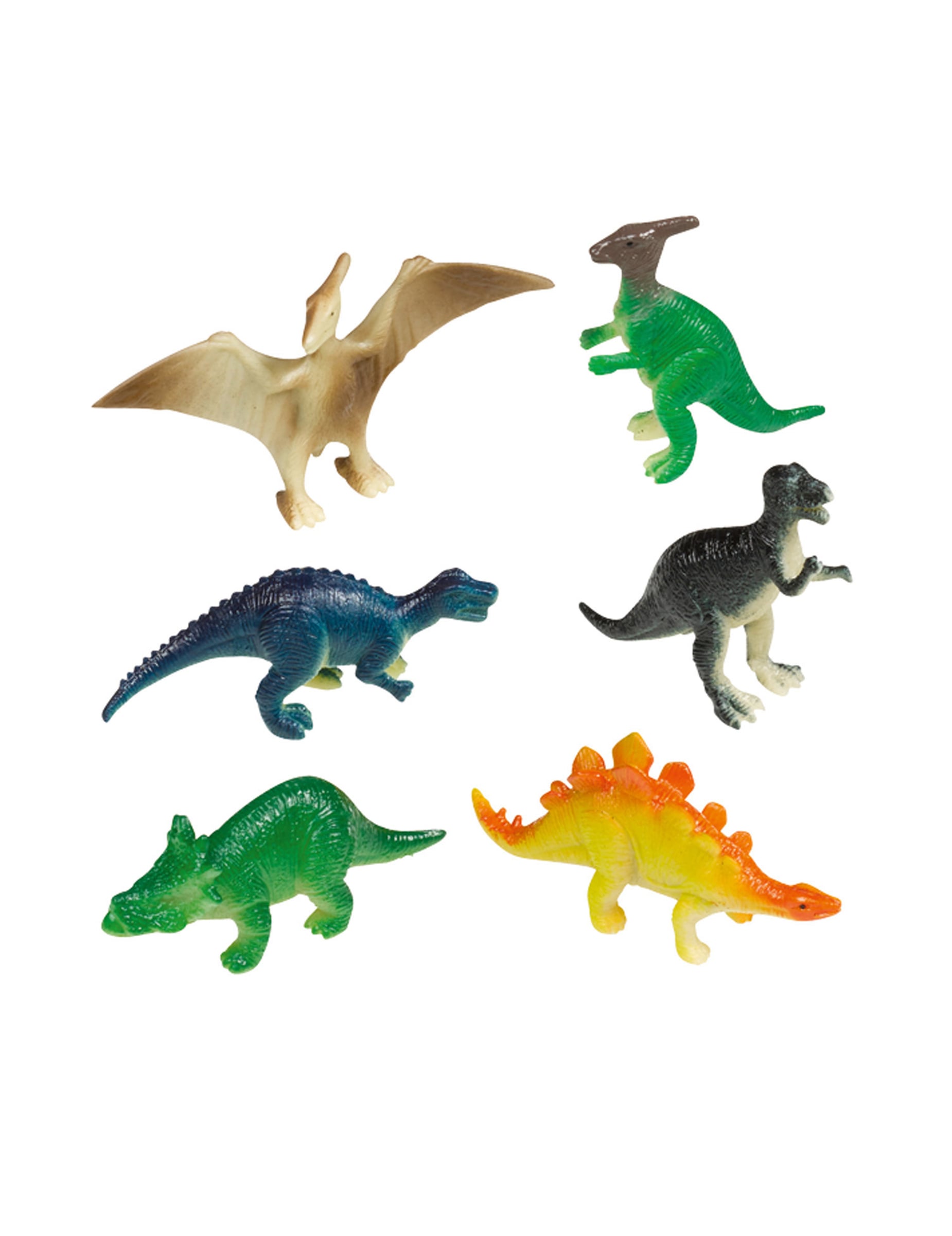8 Mini-Dinosaurier-Spielfiguren aus Kunststoff für Piñata von RIETHMULLER