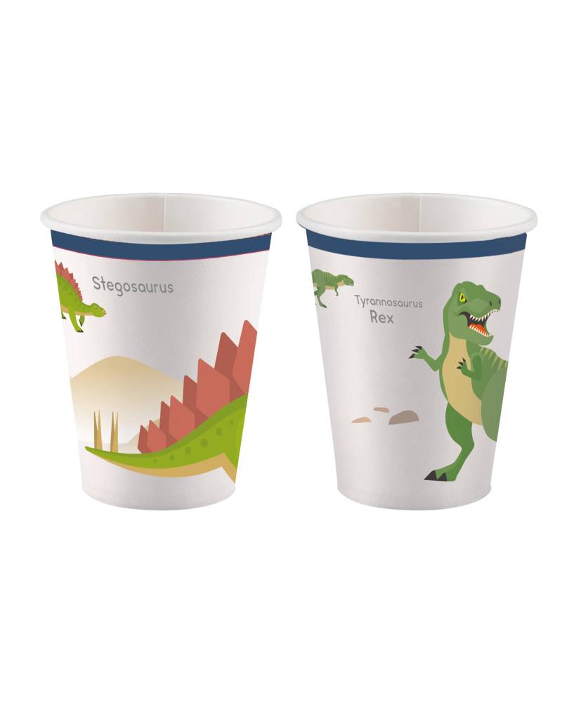 8 Pappbecher Dinosaurier 250 ml 8 Pappbecher Dinosaurier 250 ml von RIETHMULLER