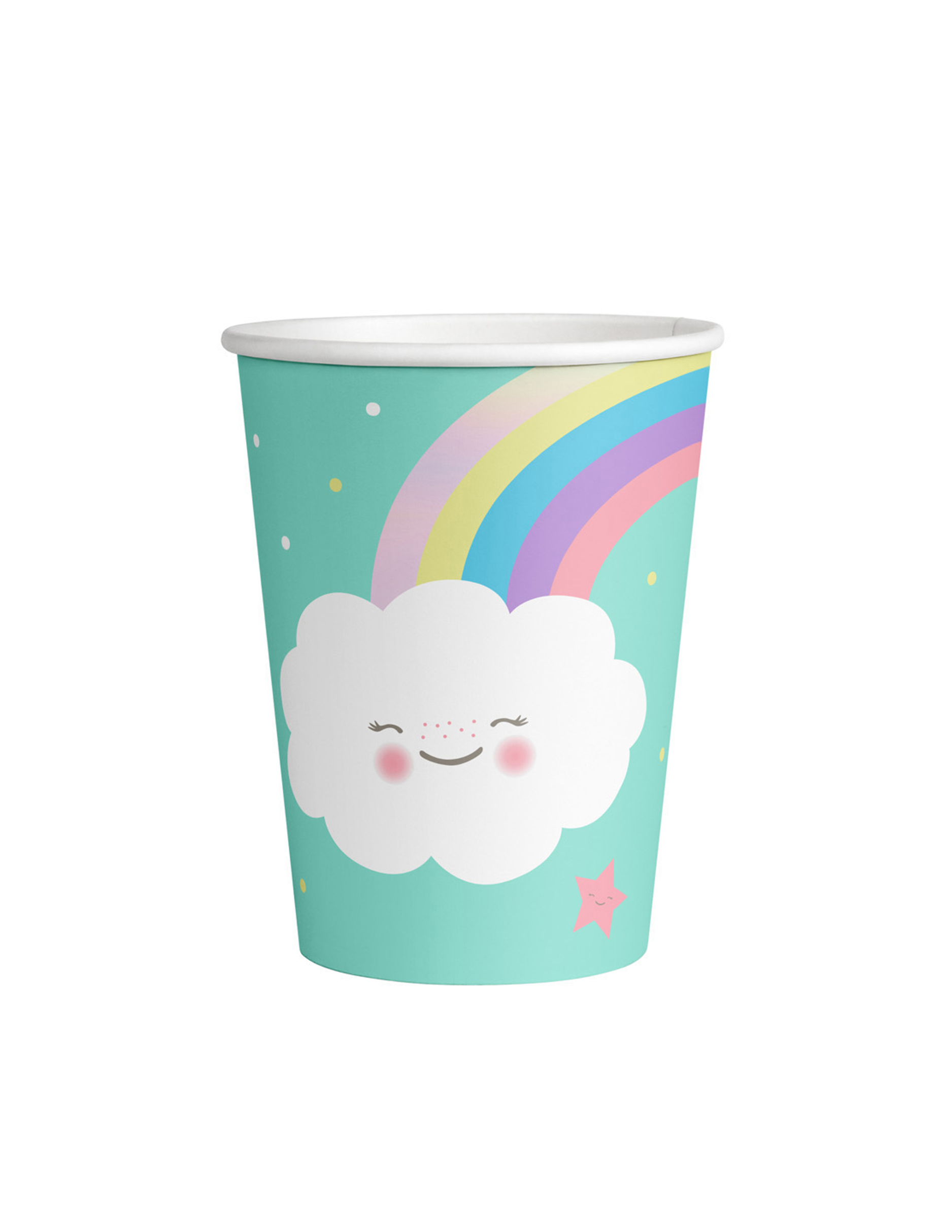 8 Pappbecher Kleines Wölkchen + Regenbogen 250ml 8 Pappbecher Kleines Wölkchen + Regenbogen 250ml von RIETHMULLER