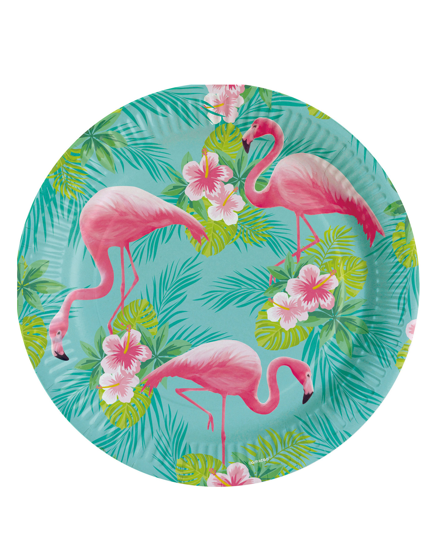 8 Pappteller Flamingo Paradise 23 cm Tropen-Deko 8 Pappteller Flamingo Paradise 23 cm Tropen-Deko von RIETHMULLER
