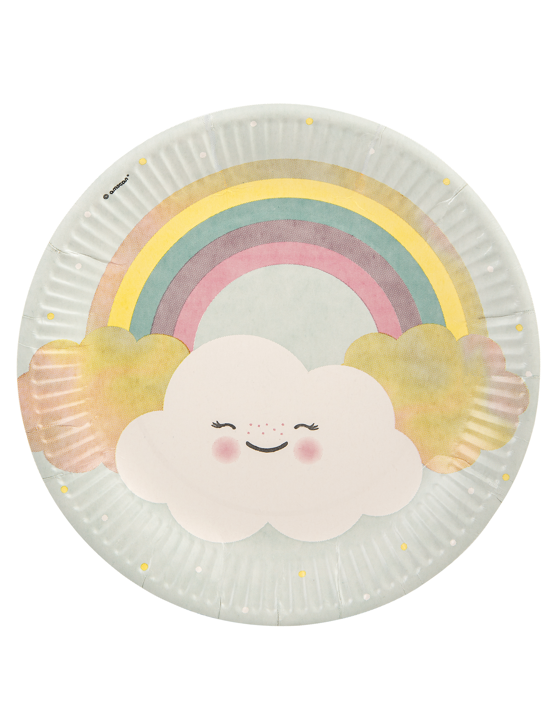 8 Pappteller Kleines Wölkchen 23 cm Regenbogen 8 Pappteller Kleines Wölkchen 23 cm Regenbogen von RIETHMULLER
