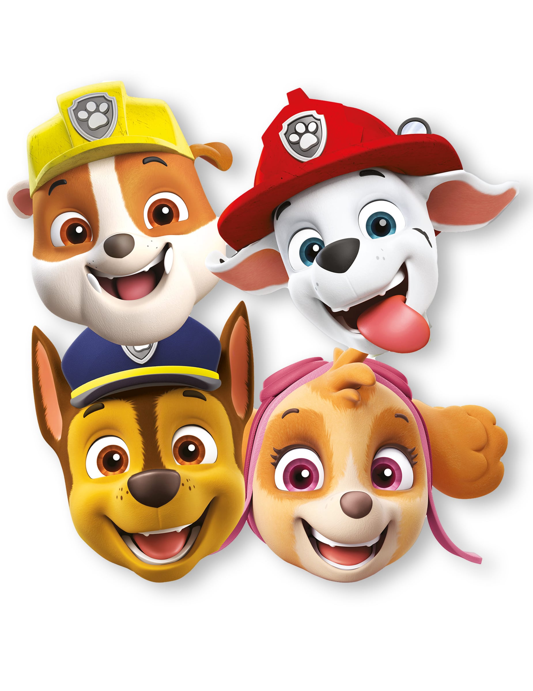 8 Paw Patrol Masken aus Papier für Kinder von RIETHMULLER