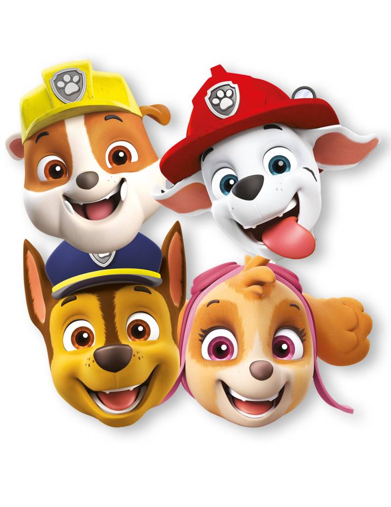 8 Paw Patrol Masken aus Papier für Kinder von RIETHMULLER