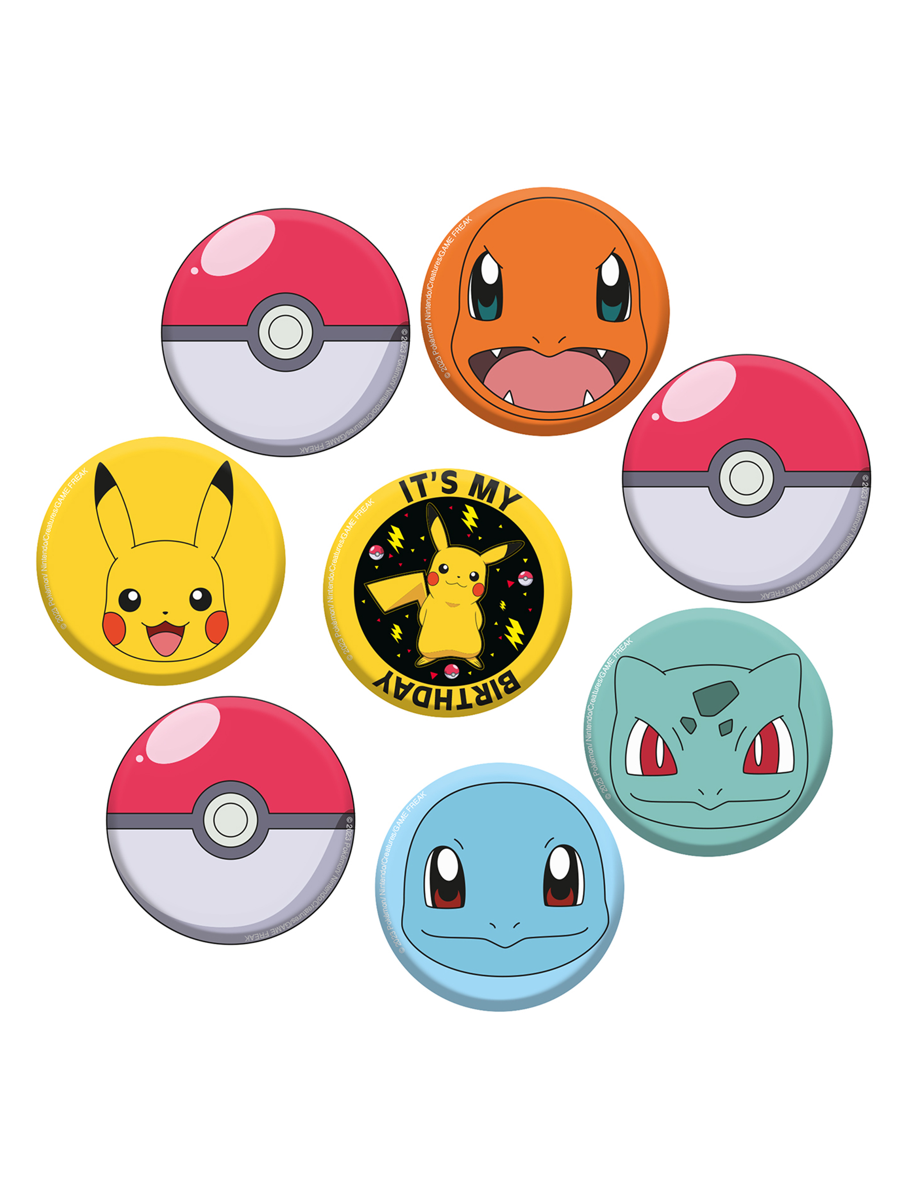 8 Pokémon Buttons Anstecker 8 Pokémon Buttons Anstecker von RIETHMULLER