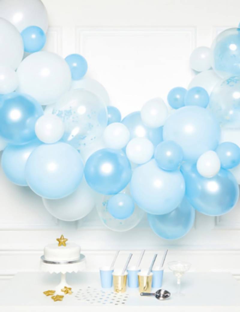 Ballonbogen-Set Farbverlauf Blau 70-teilig von RIETHMULLER