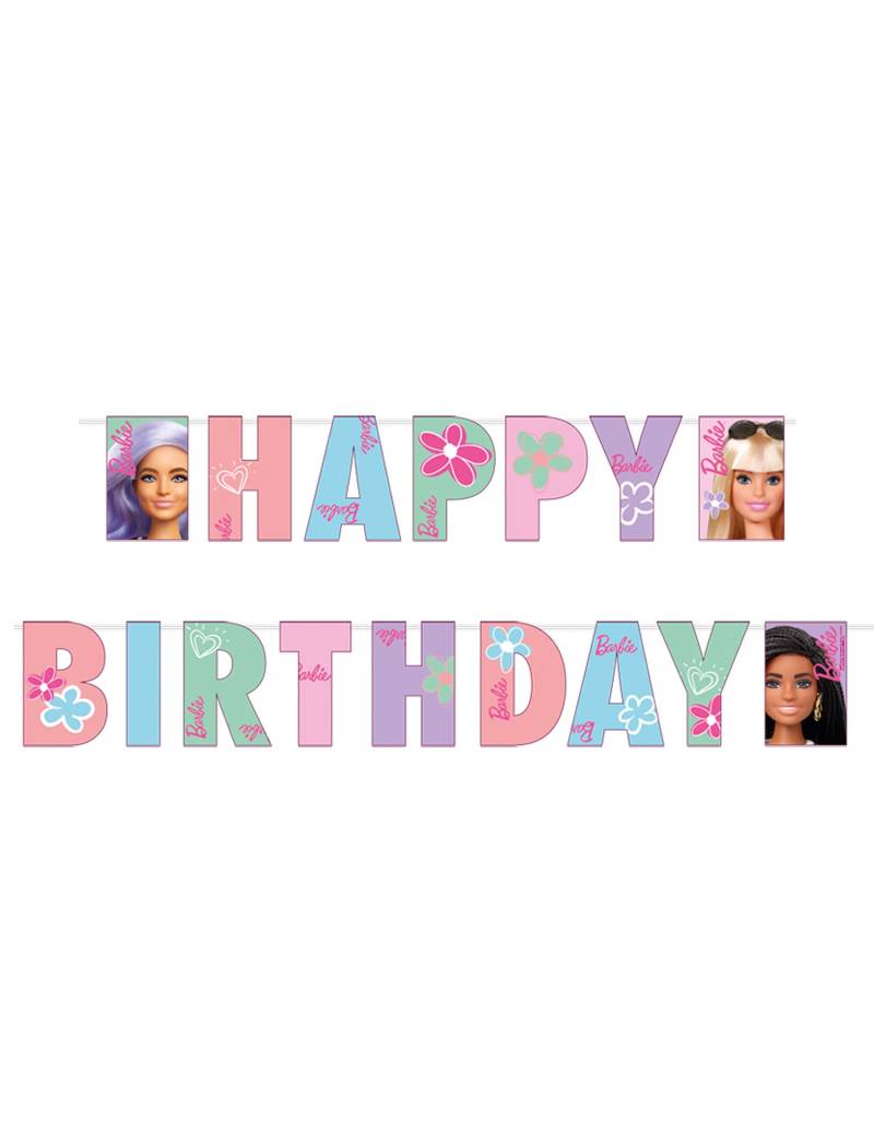 Banner Happy Birthday Barbie Sweet Life Papier 180 x 15 cm Banner Happy Birthday Barbie Sweet Life Papier 180 x 15 cm von RIETHMULLER