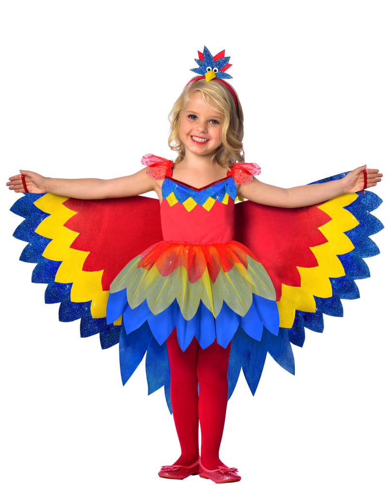 Buntes Papageienkostüm für Mädchen von RIETHMULLER
