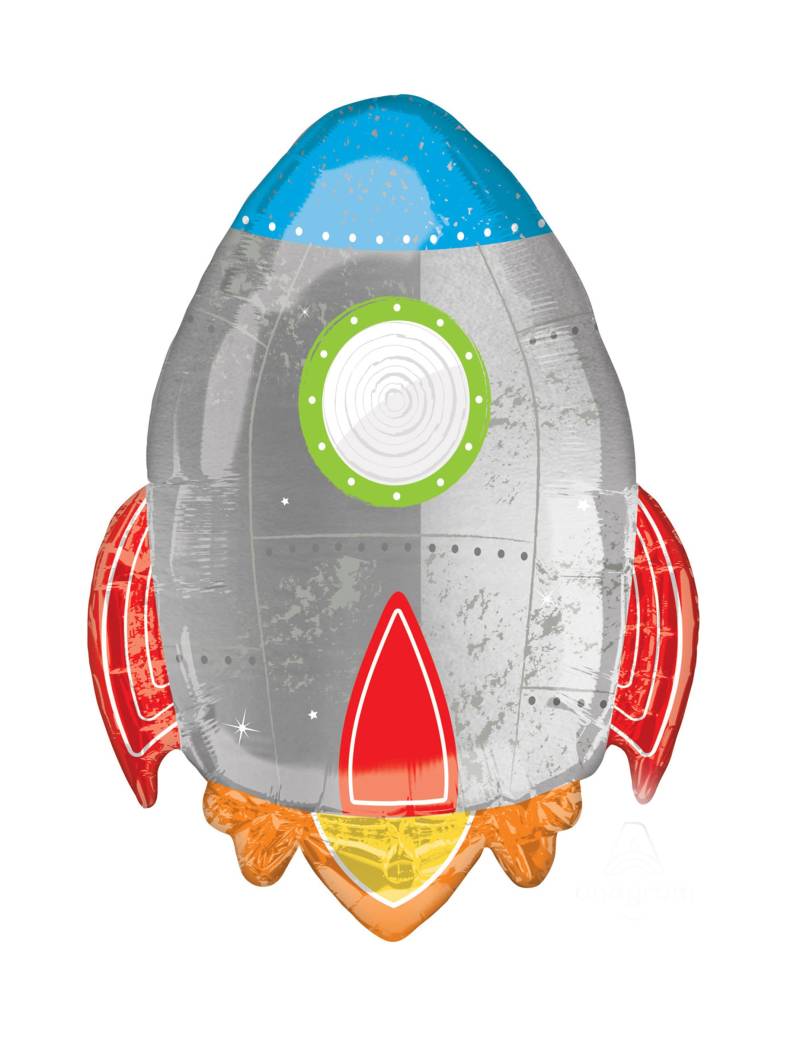 Folienballon Rakete Aluminium 53 x 73 cm von RIETHMULLER