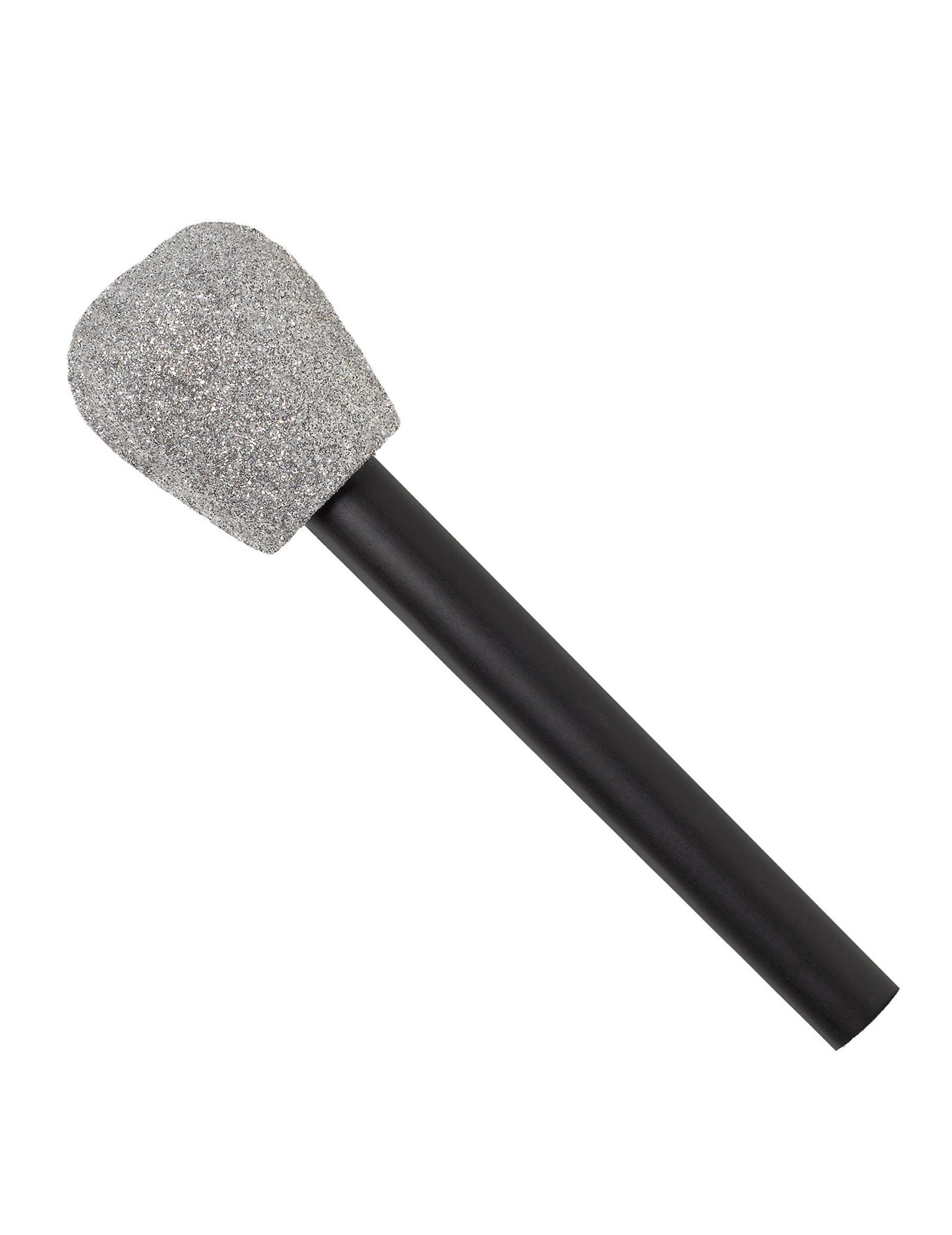 Glitzer-Mikrofon 80er Jahre silber von RIETHMULLER