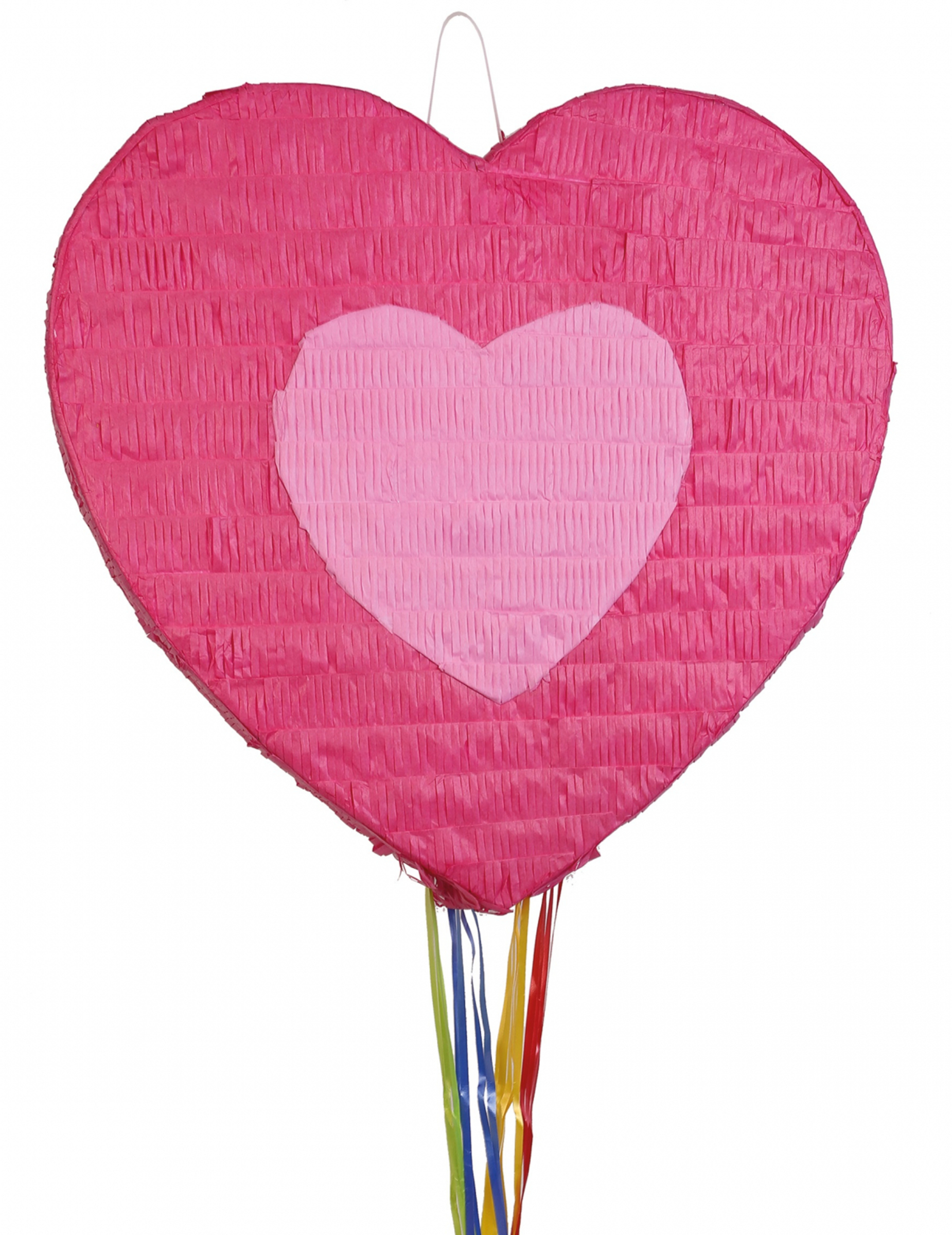 Herz-Piñata in Rosa - 56 x 50 cm zum Aufhängen Herz-Piñata in Rosa - 56 x 50 cm zum Aufhängen von RIETHMULLER