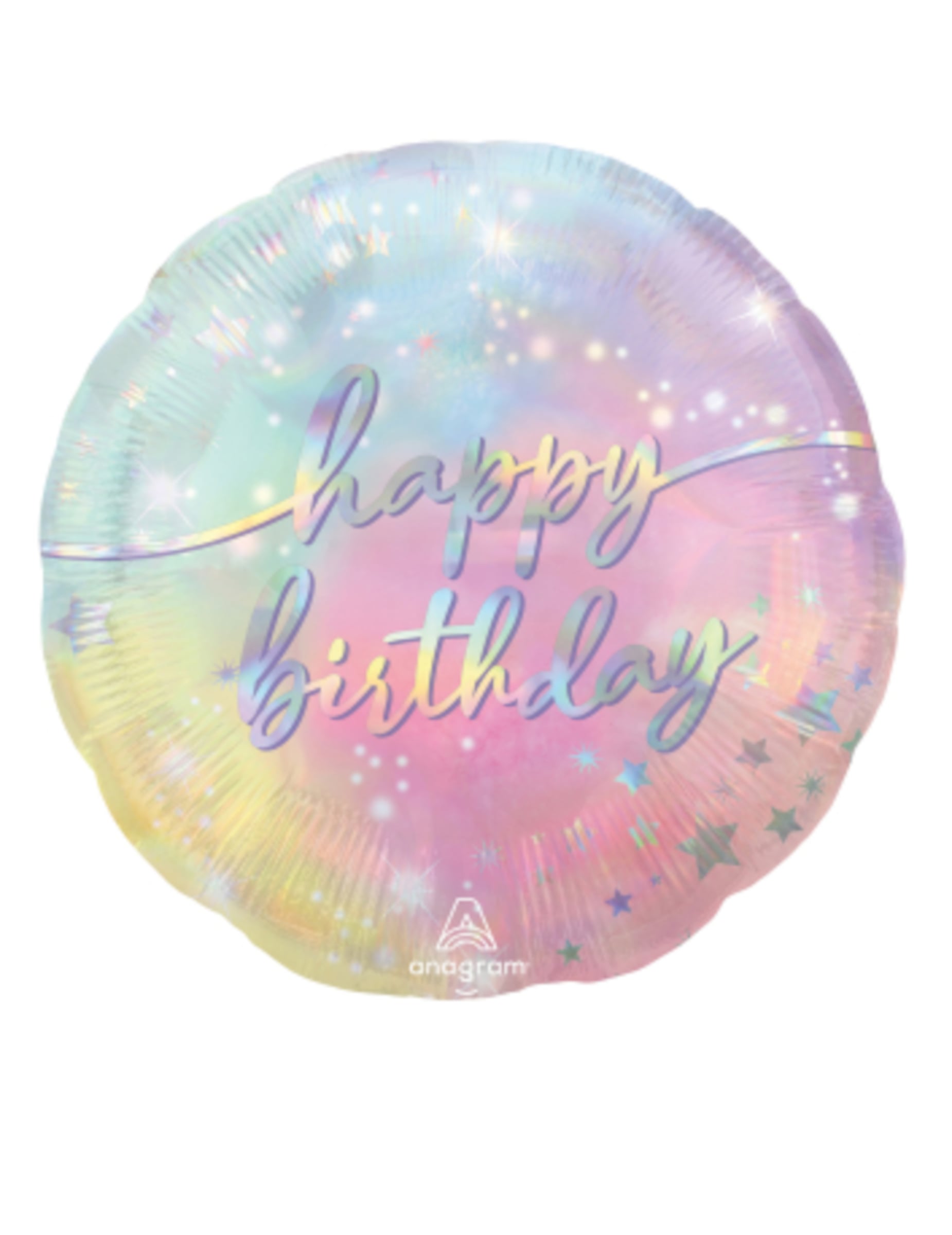 Irisierender Happy Birthday Folienballon 43 cm rund Irisierender Happy Birthday Folienballon 43 cm rund von RIETHMULLER