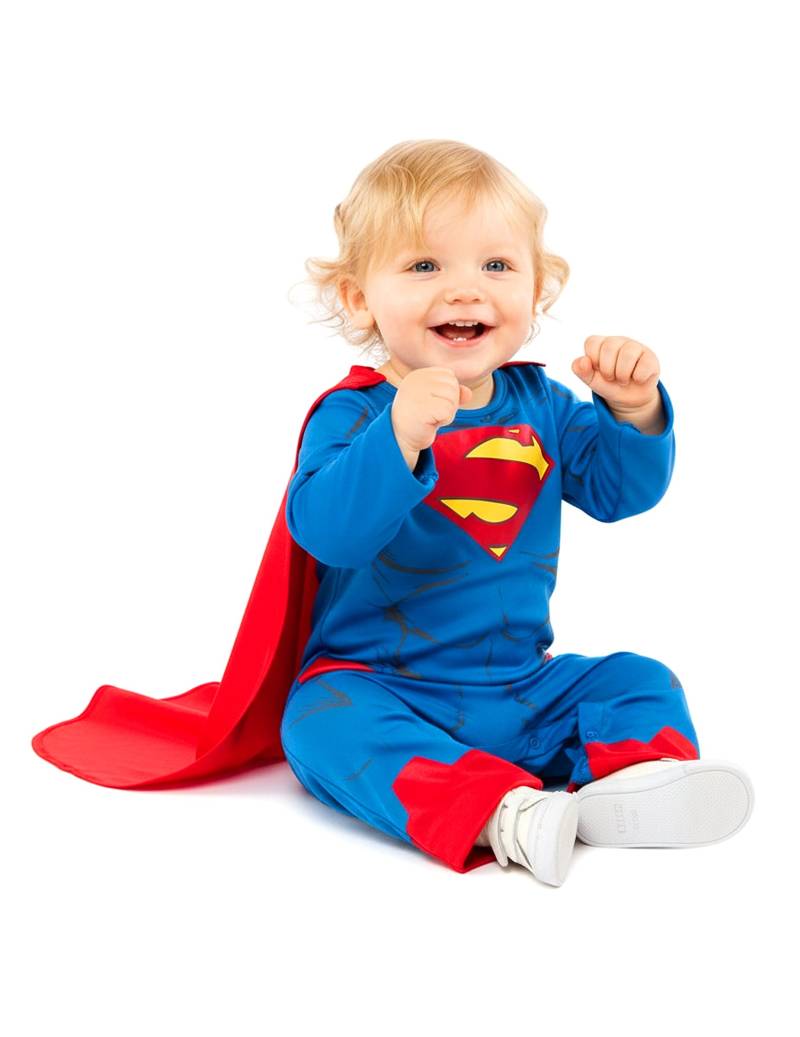 Mächtiges Superman-Kostüm für Babys blau-rot-gelb von RIETHMULLER