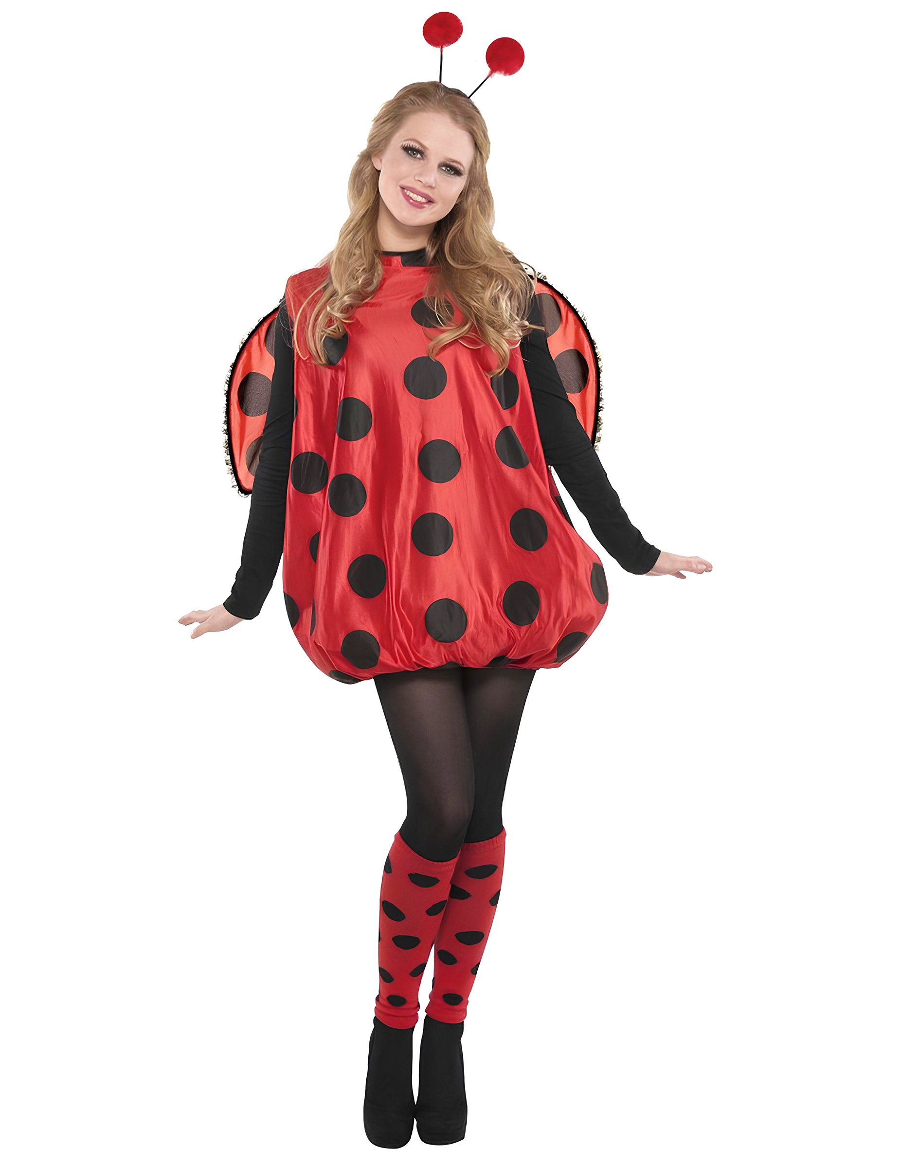 Marienkäferkostüm für Damen rot schwarz von RIETHMULLER