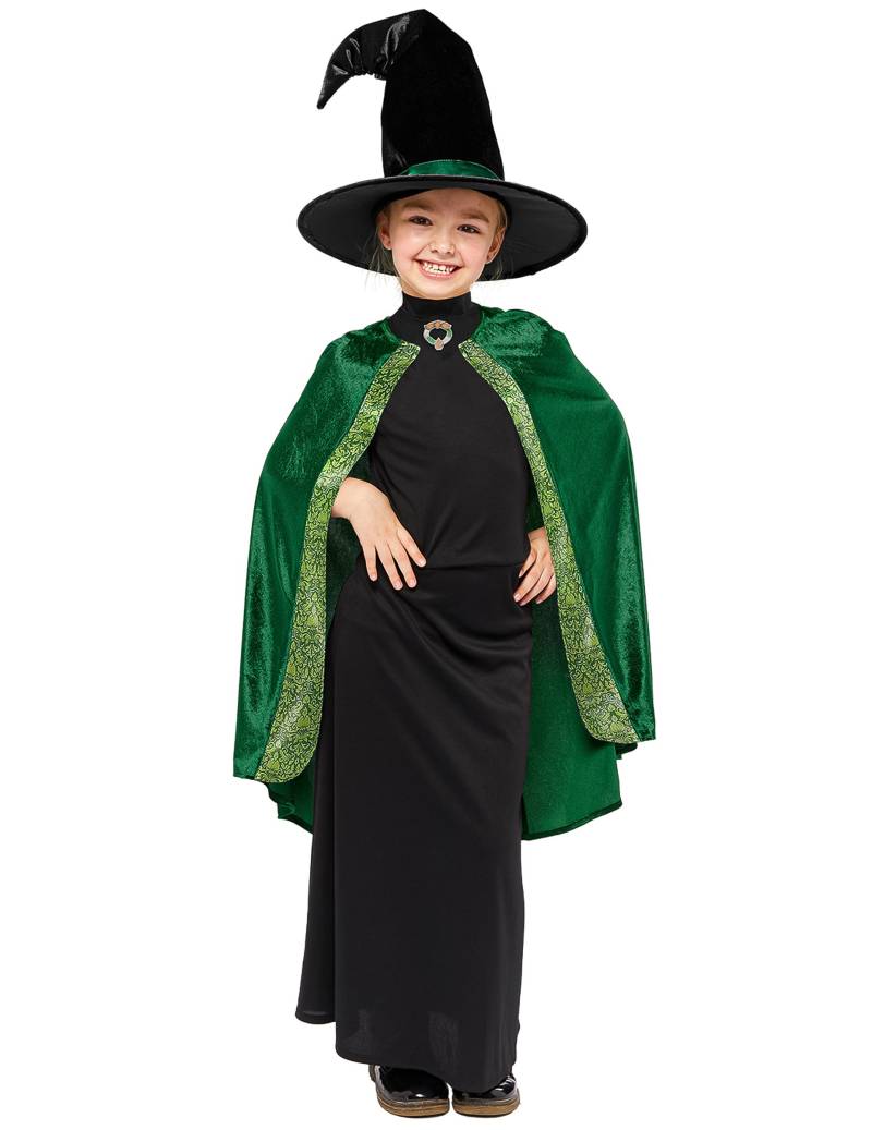 McGonagall Kostüm für Kinder Harry Potter Grün Schwarz von RIETHMULLER
