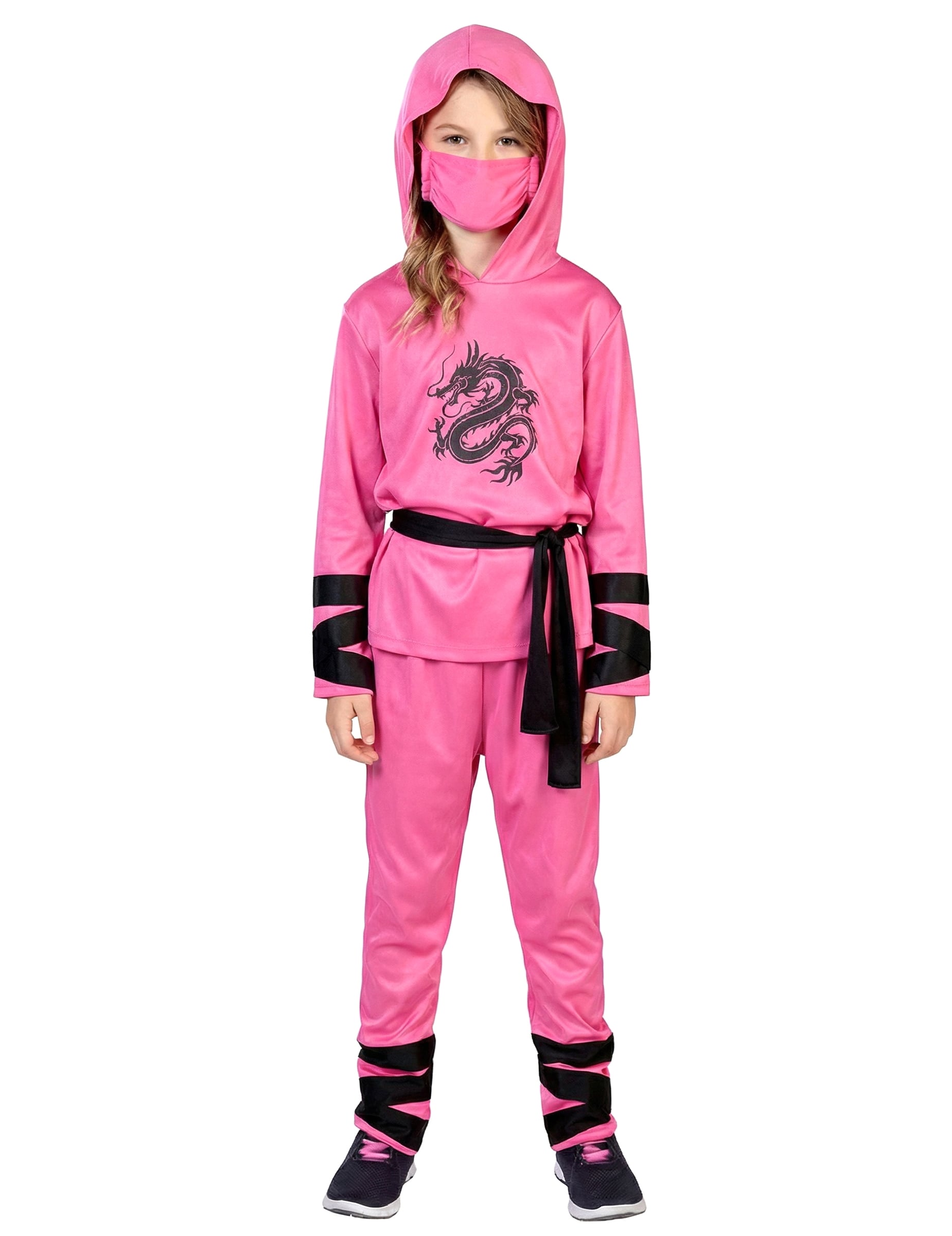 Ninja Kostüm Kinder Rosa von RIETHMULLER
