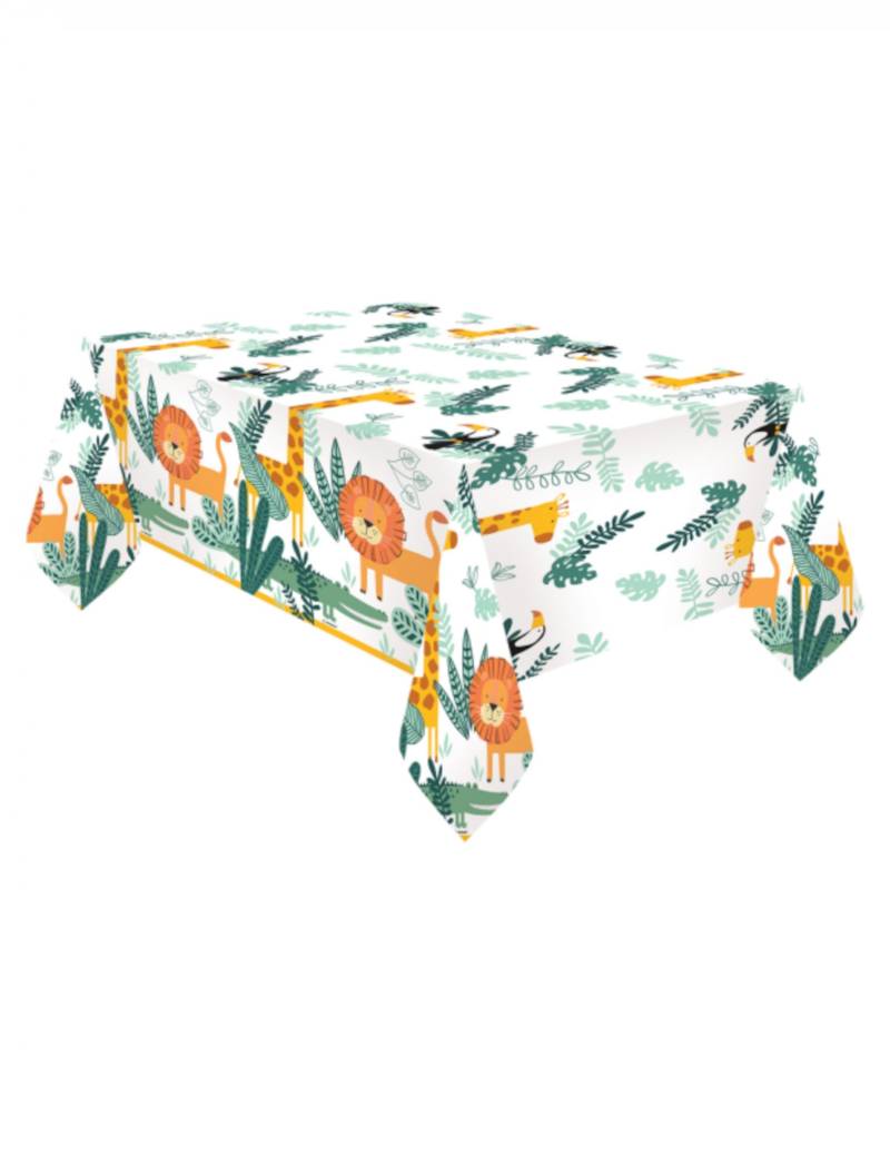 Plastik-Tischdecke Get Wild Safari 120 x 180 cm Dschungeltiere Plastik-Tischdecke Get Wild Safari 120 x 180 cm Dschungeltiere von RIETHMULLER