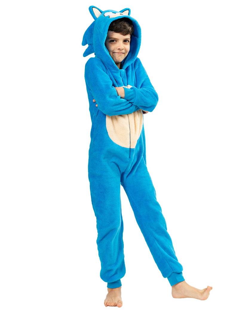 Sonic Kostüm Kinder Einteiler Blau von RIETHMULLER