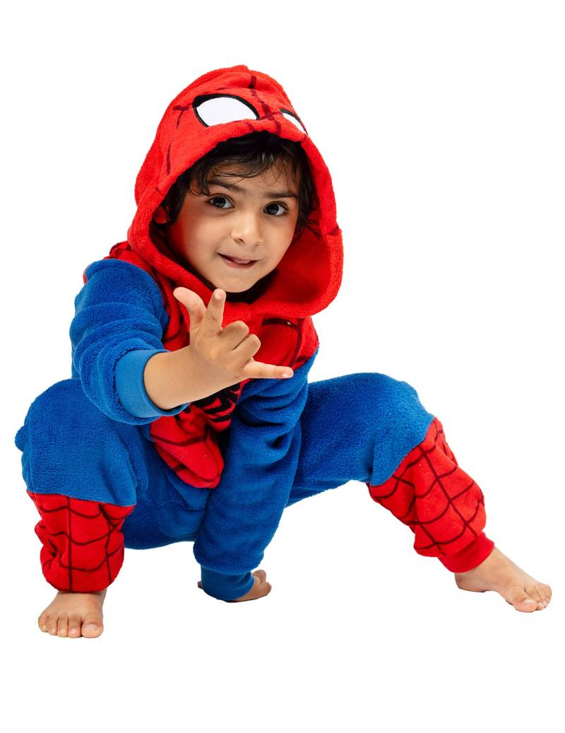 Spiderman Kostüm Kinder Einteiler blau-rot von RIETHMULLER
