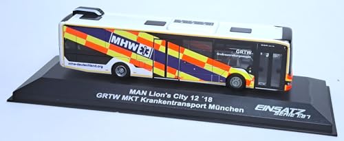 RIETZE 75387 - Man Lion´s City 12´18 GRTW MKT Krankentransport, München - 1:87 - Einsatzserie von RIETZE