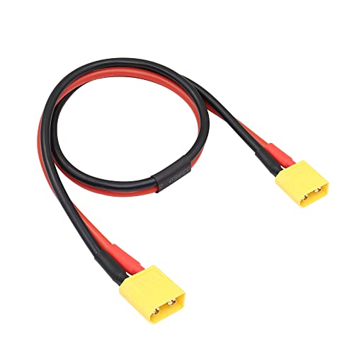RIIEYOCA XT60 Male to XT60 Male Connector with 0.5M 12AWG Silicon Wire for RC Lipo Battery FPV Drone von RIIEYOCA