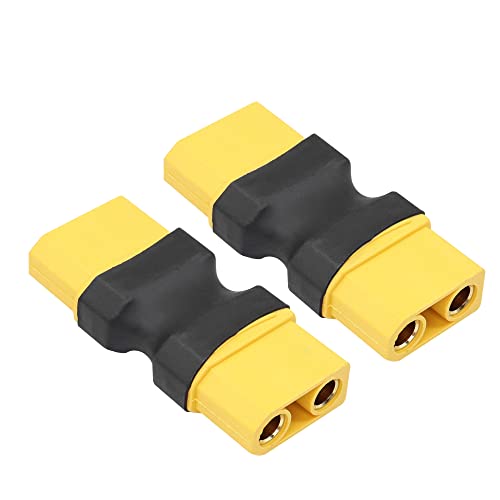 RIIEYOCA XT90 Buchse zu Buchse kein Kabeladapter, XT90 Steckeradapter für RC FPV Auto Flugzeug Drohne LiPo Akku etc XT90 Port Umwandlung (2 Pack) von RIIEYOCA