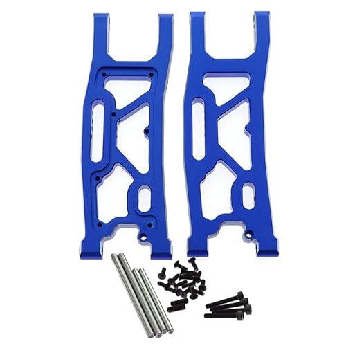 1/8 Metallschwinge for komplette Fahrzeug-Upgrades, for TRAXXAS 1/8 4WD for SLEDG Sled KIT Upgrade-Teile (Color : Blue) von RIJPEX