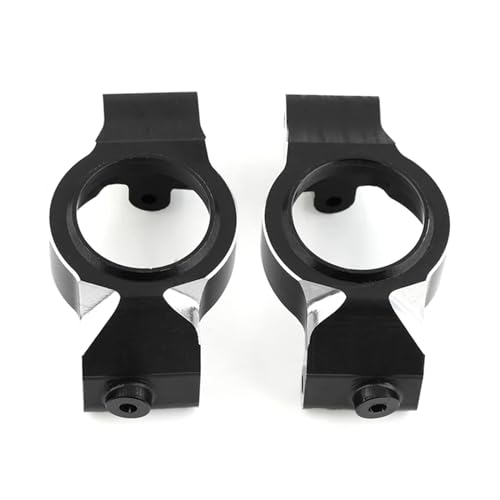 2 Stück Aluminiumlegierung Front Caster Block C-Hubs, for 1/5 for Traxxas for X-Maxx for Xmaxx 6S 8S RC for Monster Truck Upgrade-Teile (Color : Black) von RIJPEX