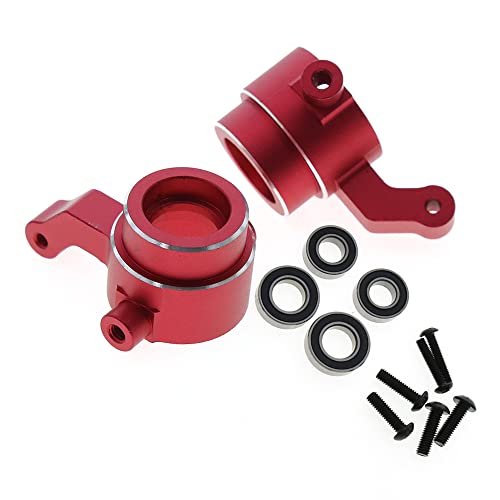 Aluminium-Vorderradnabenträger + C-Nabe + Hinterradnabenträger, for Traxxas 1/8 4WD for Sledge for Monster 95076-4 (Color : 38) von RIJPEX