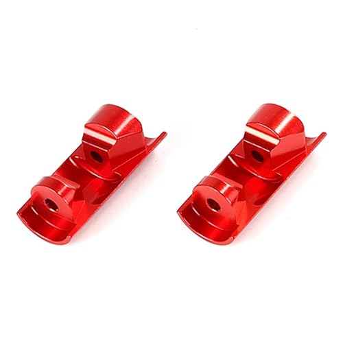 CNC-Metall 6 mm / 8 mm absorbieren Stoßdämpfer, untere Schutzhülle, 1/5 for HPI for ROVAN KM for Baja 5B 5T 5B 5SC RC-Auto-Spielzeugteile (Color : Red) von RIJPEX