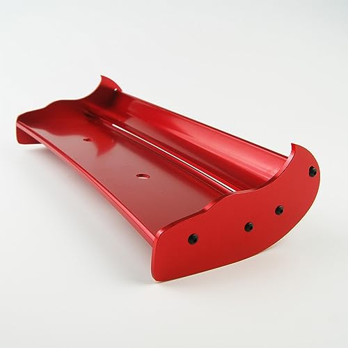 Heckflügel aus CNC-Aluminiumlegierung, for HPI for Baja 5B SS 5T 5SC KM for Rovan Buggy (Color : Red) von RIJPEX