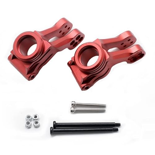 Hinterradnabenträger aus Metall, for Arrma 1/5 for KRATON 8S BLX for Outcast 8S BLX RC-Car-Upgrade-Teile (Color : Red) von RIJPEX