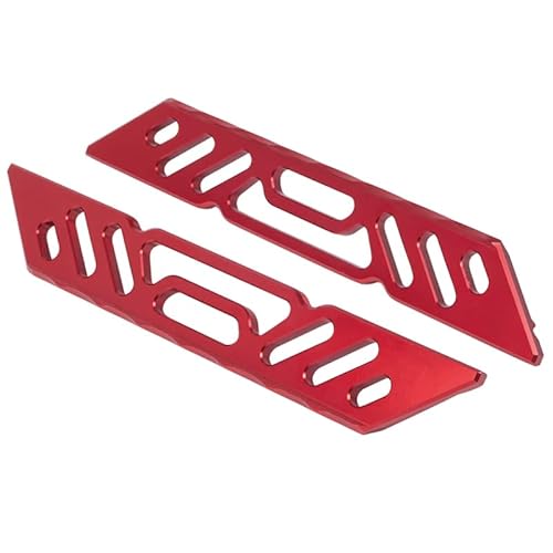 Metal Bar Chassis Side Trail Side Pedal, for TRAXXAS 1/5 for X-MAXX 6S/8S for Monster Truck Upgrade-Teile (Color : Red) von RIJPEX