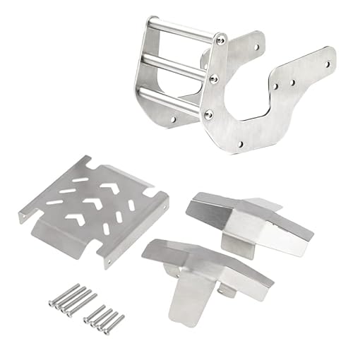 Metall Chassis Armor Achsschutz Frontstoßstange, for LOSI LMT 4WD Vollachse for Monster Truck RC Car Upgrade Teile von RIJPEX