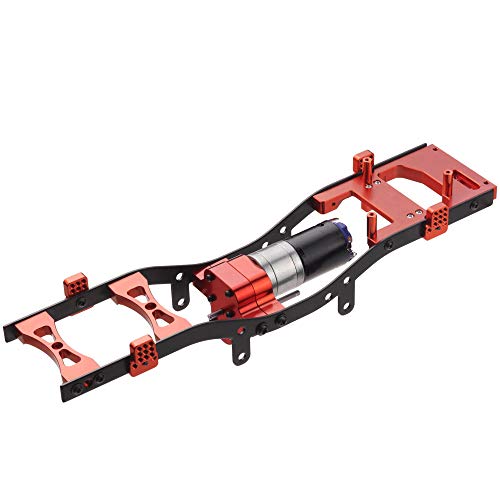 Metall-RC-Karosserie-Chassis-Rahmen-Kit, passend for WPL C14 C24 1/16 Auto-LKW-Auto-Ersatzteile Radstand Shell-Rahmen zusammenbauen (Color : Red) von RIJPEX