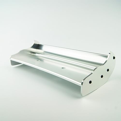 RIJPEX Heckflügel aus CNC-Aluminiumlegierung, for HPI for Baja 5B SS 5T 5SC KM for Rovan Buggy (Color : Silver) von RIJPEX