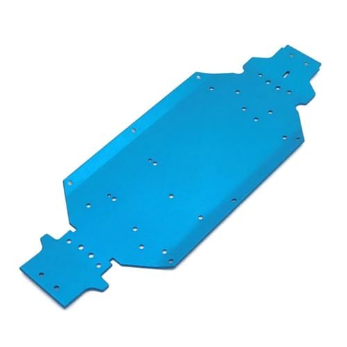 RIJPEX Metall-Chassis-Karosserie-Rahmenplatte, for Wltoys 144001 144002 144010 1/14 RC Car Upgrade Parts Zubehör (Color : Blue) von RIJPEX