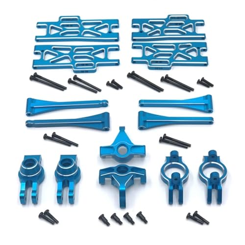 RIJPEX Metall-Upgrade-Zubehör-Modifikationskits, for Wltoys 104009 12402-A 12404 12409 RC-Auto-Upgrade-Teile (Color : Blue) von RIJPEX