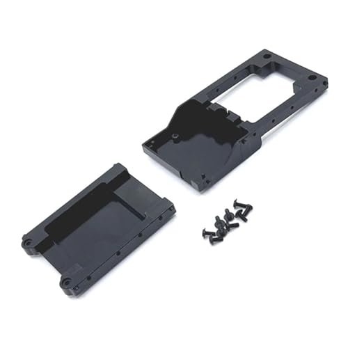 RIJPEX Metallhalterung for vorderen und hinteren Querträger, for MN78 MN-78 MN 78 1/12 RC Car Upgrades Teile Zubehör (Color : Black) von RIJPEX